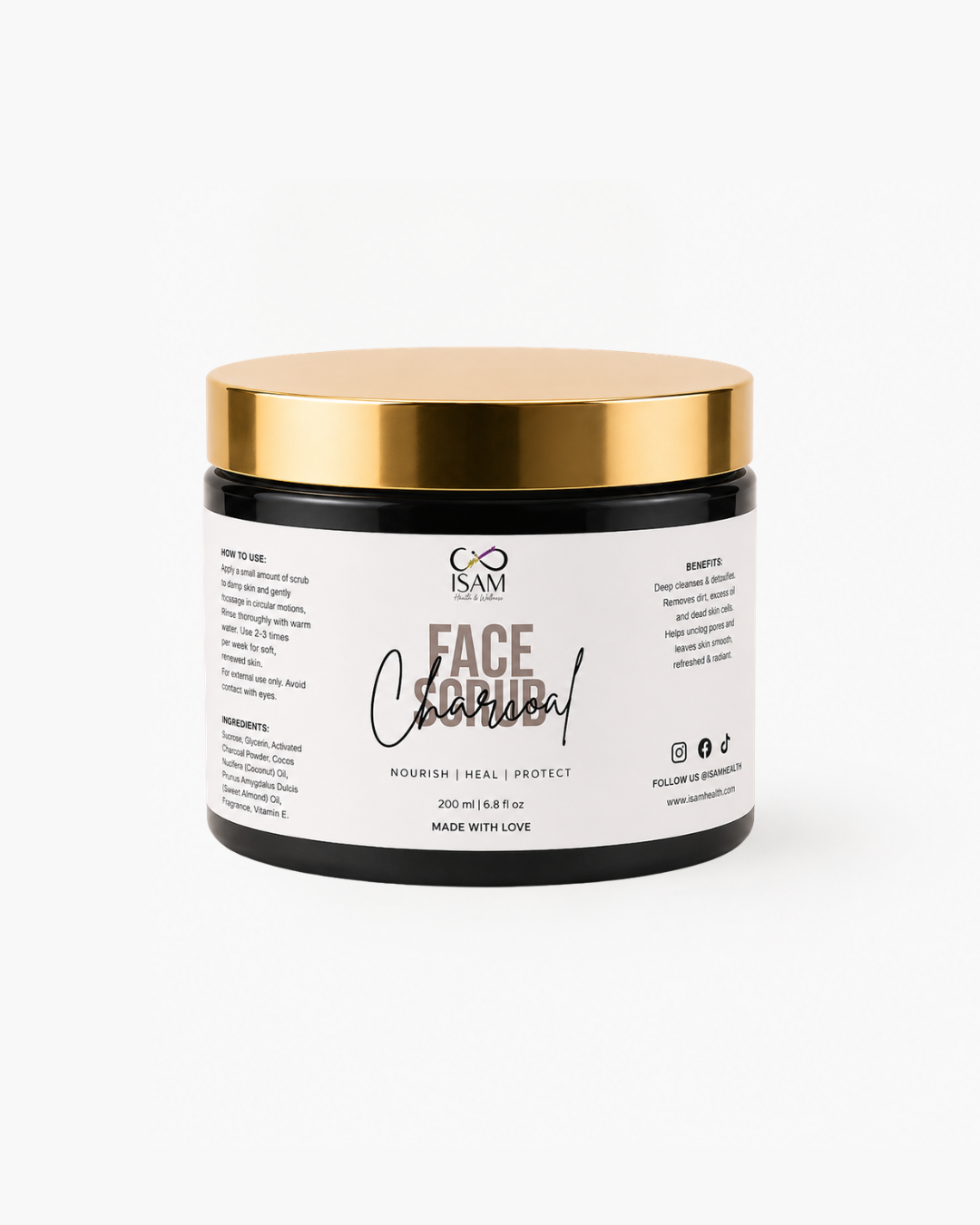 Charcoal Face scrub